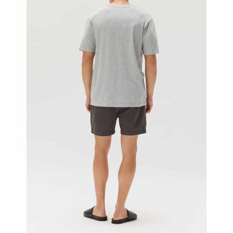 Assembly Label Mens Organic Oversized Tee Grey Marle image number 1